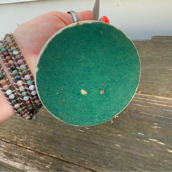 Shaeffer’s Fountain Pen Round Marble Stand Desk Set 14k Gold Nib White Dot Desk - Picture 5 of 8